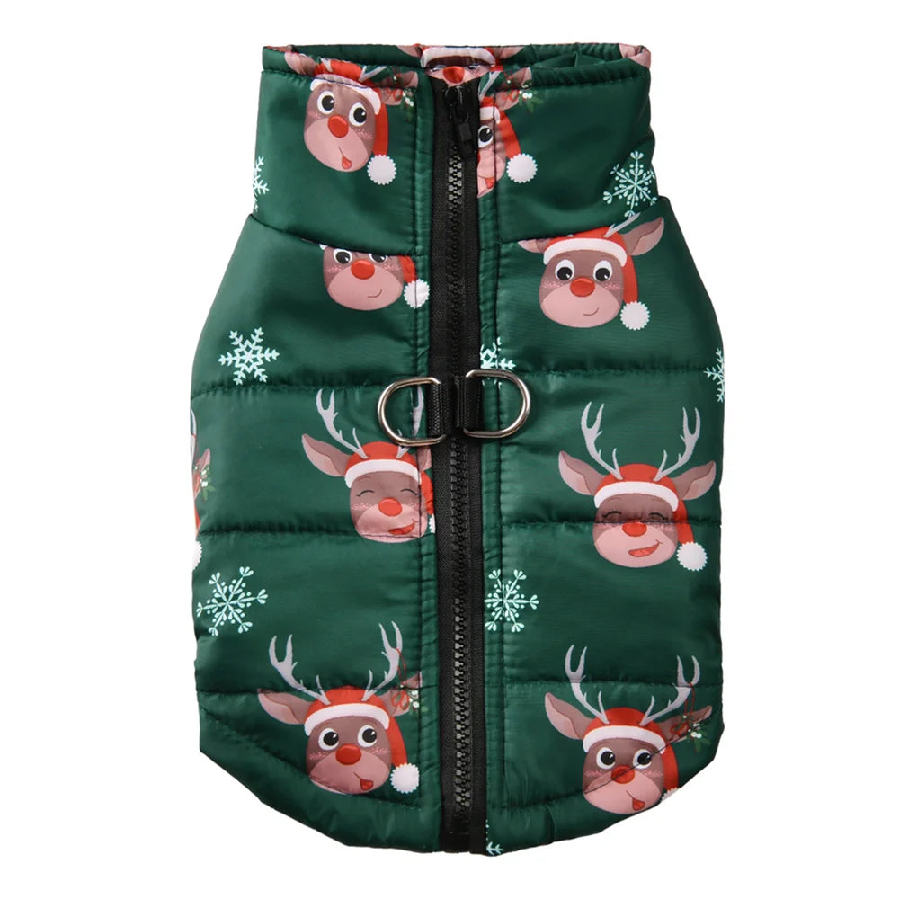 Winter Dog Coat - Reindeer Edition