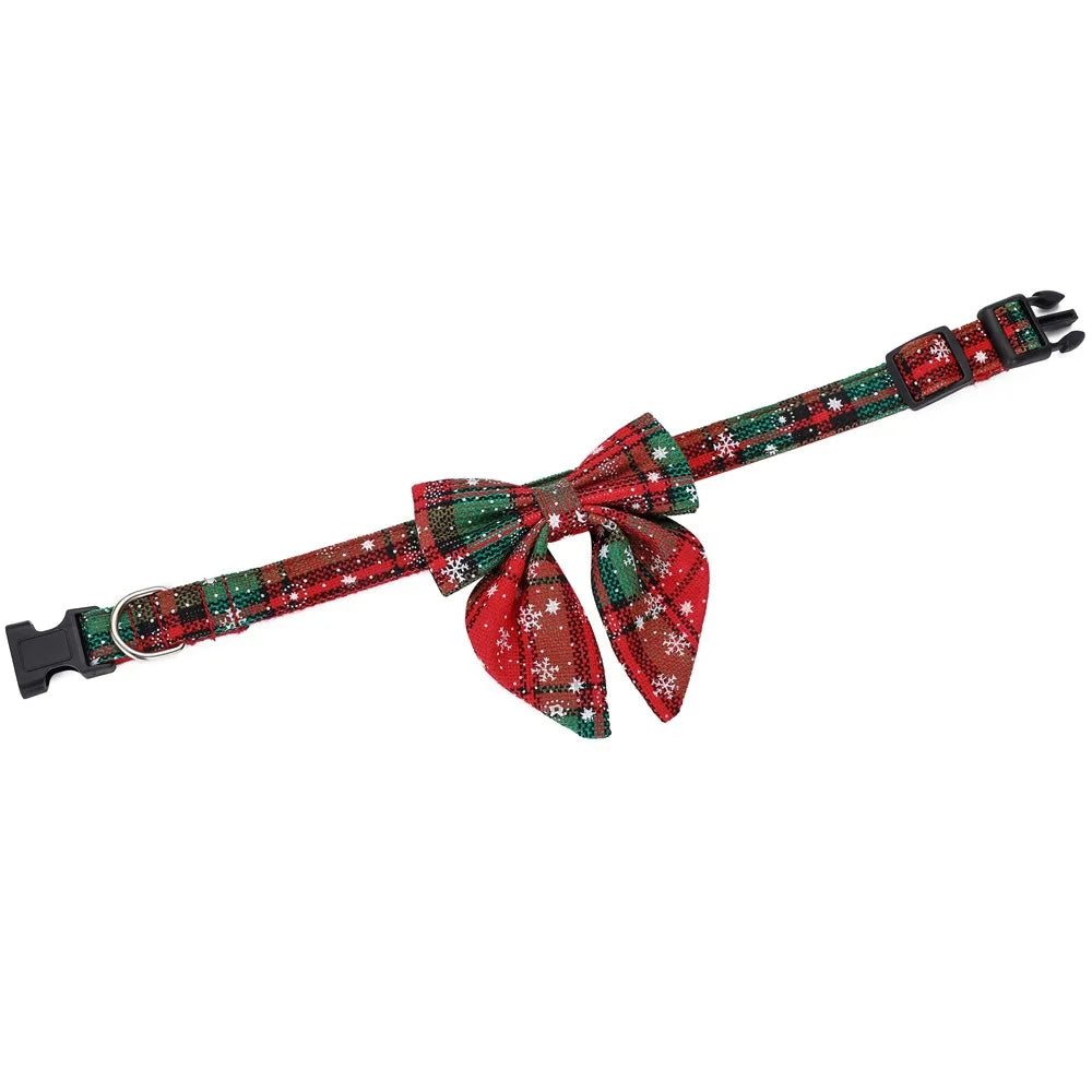 Christmas Dog Collar - Bow Tie - 7 Colours