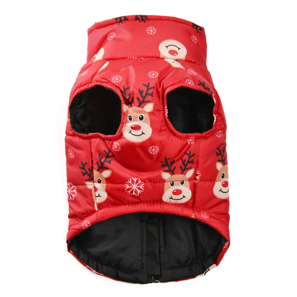 Winter Dog Coat - Reindeer Edition