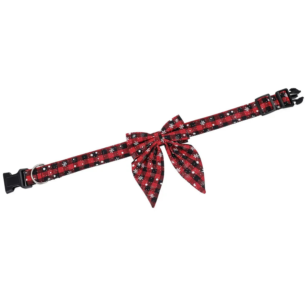 Christmas Dog Collar - Bow Tie - 7 Colours