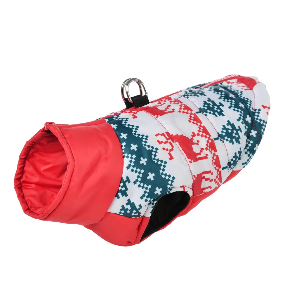 Winter Dog Coat - Reindeer Edition