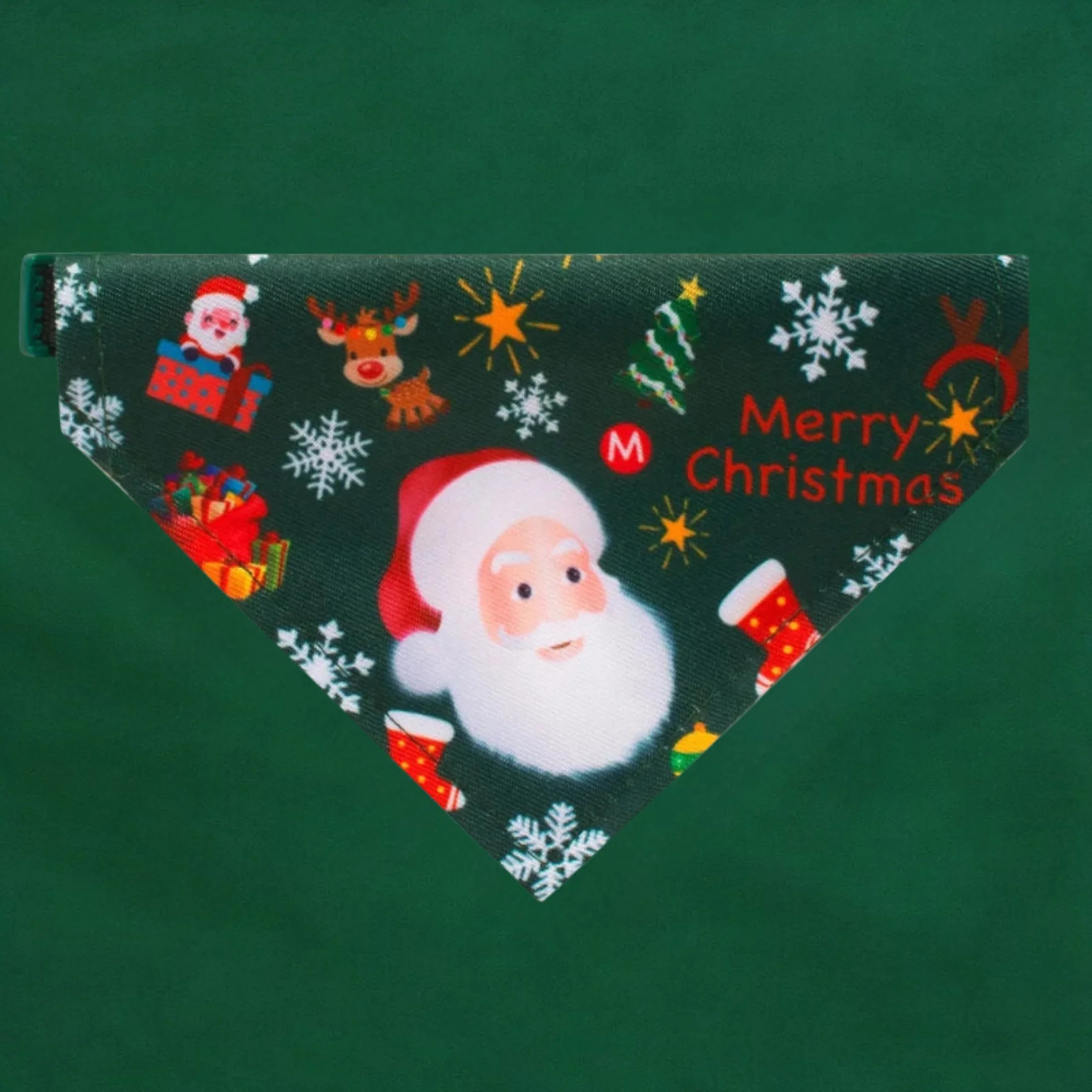Christmas Pet Bandana Collar - Green