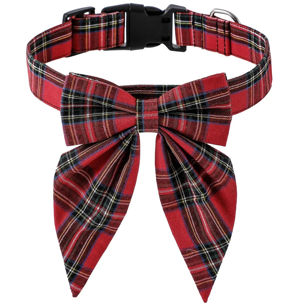 Christmas Dog Collar - Bow Tie - 7 Colours