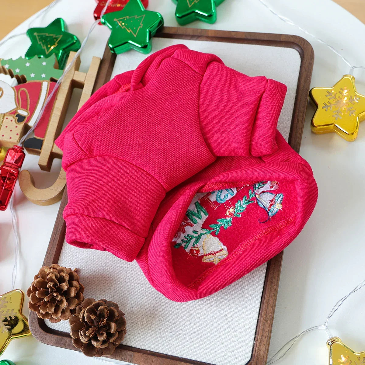 Christmas Hooded Dog Sweater