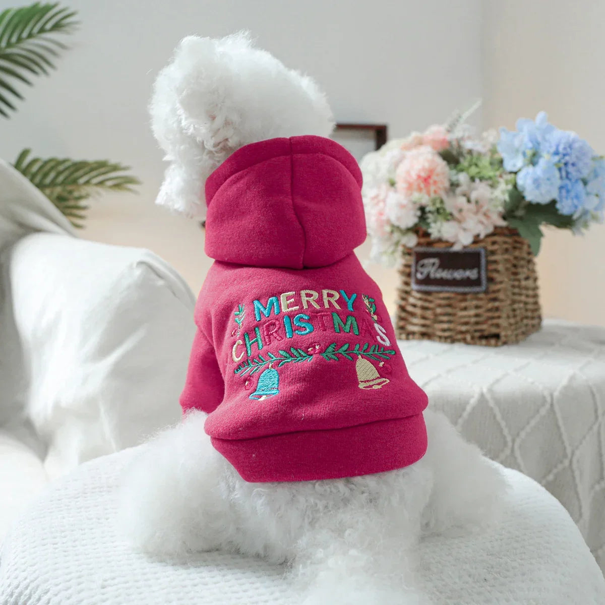 Christmas Hooded Dog Sweater