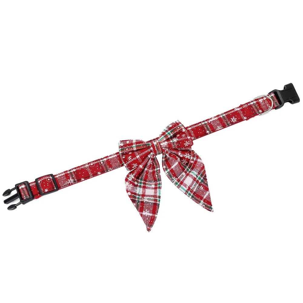 Christmas Dog Collar - Bow Tie - 7 Colours