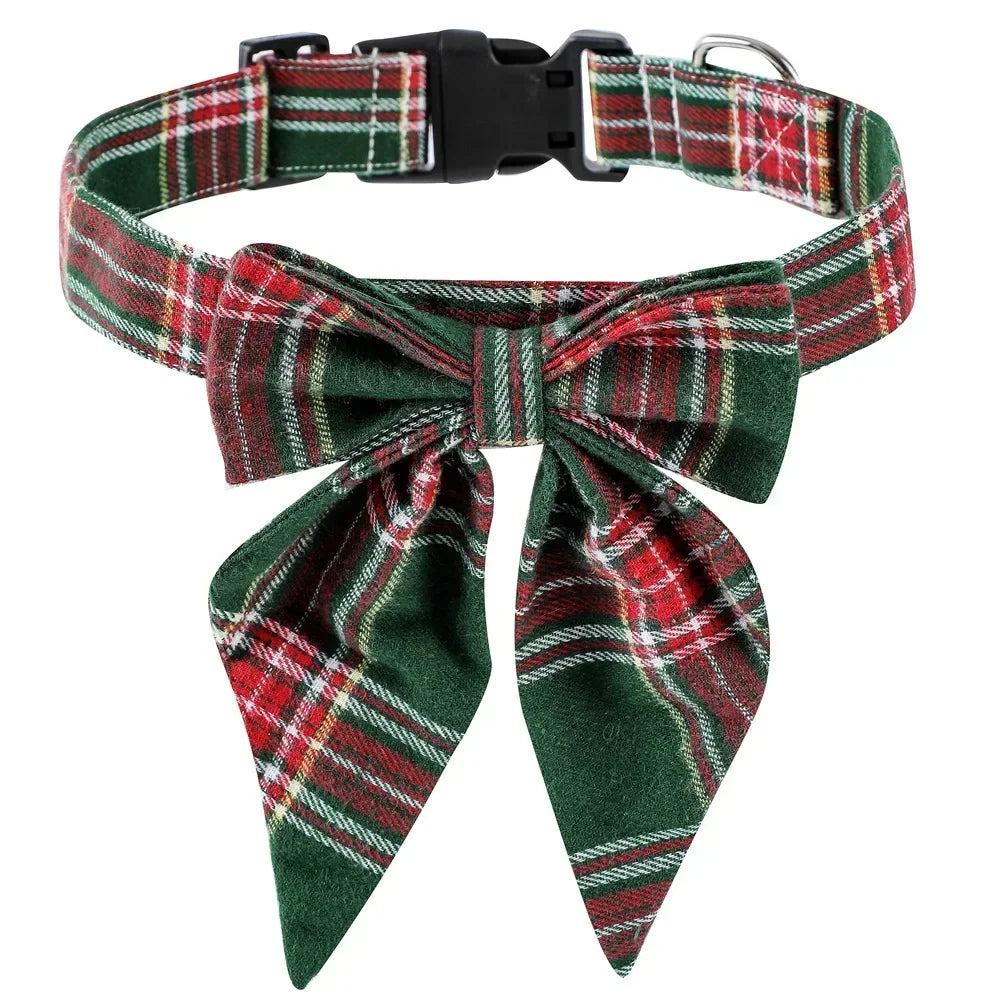 Christmas Dog Collar - Bow Tie - 7 Colours