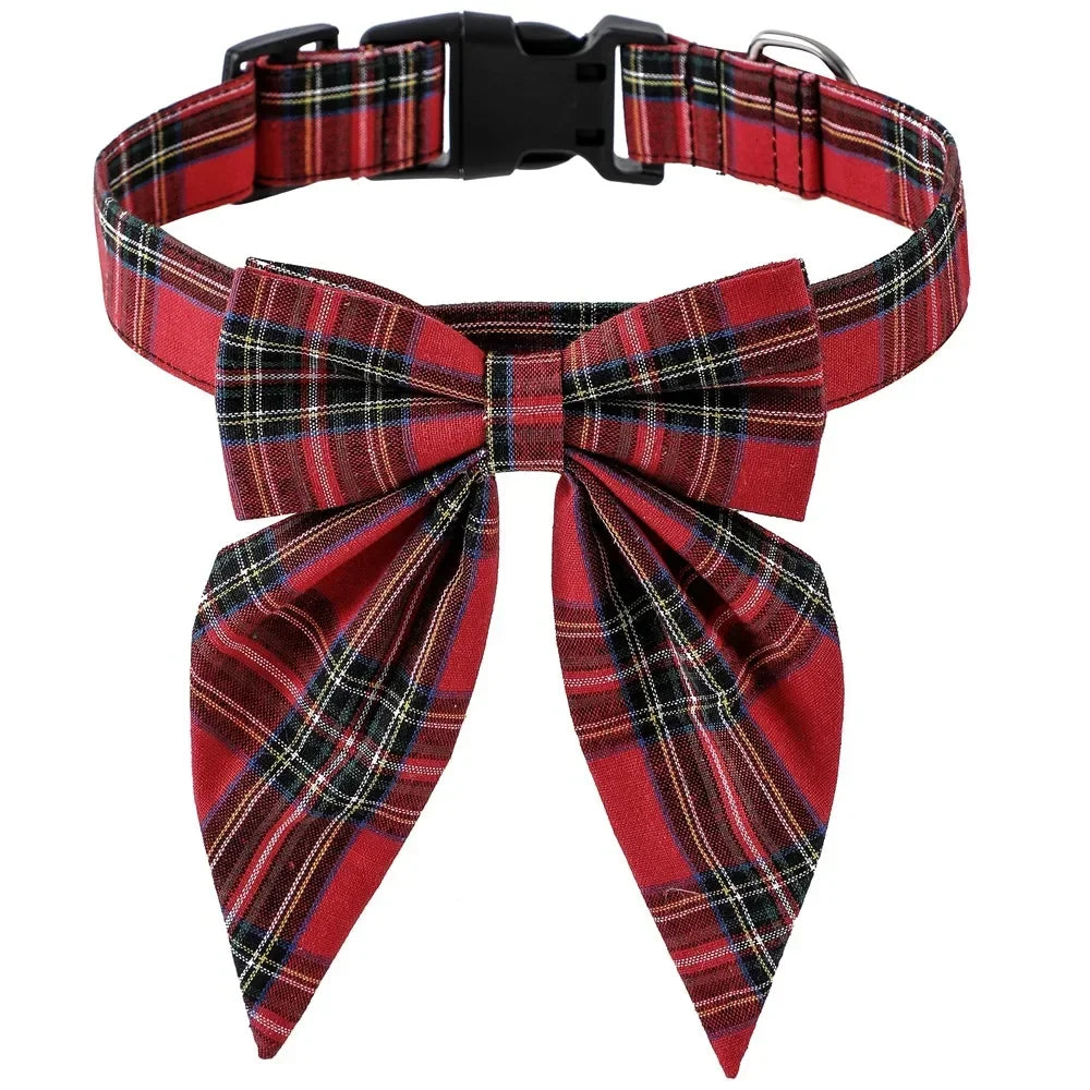 Christmas Dog Collar - Bow Tie - 7 Colours