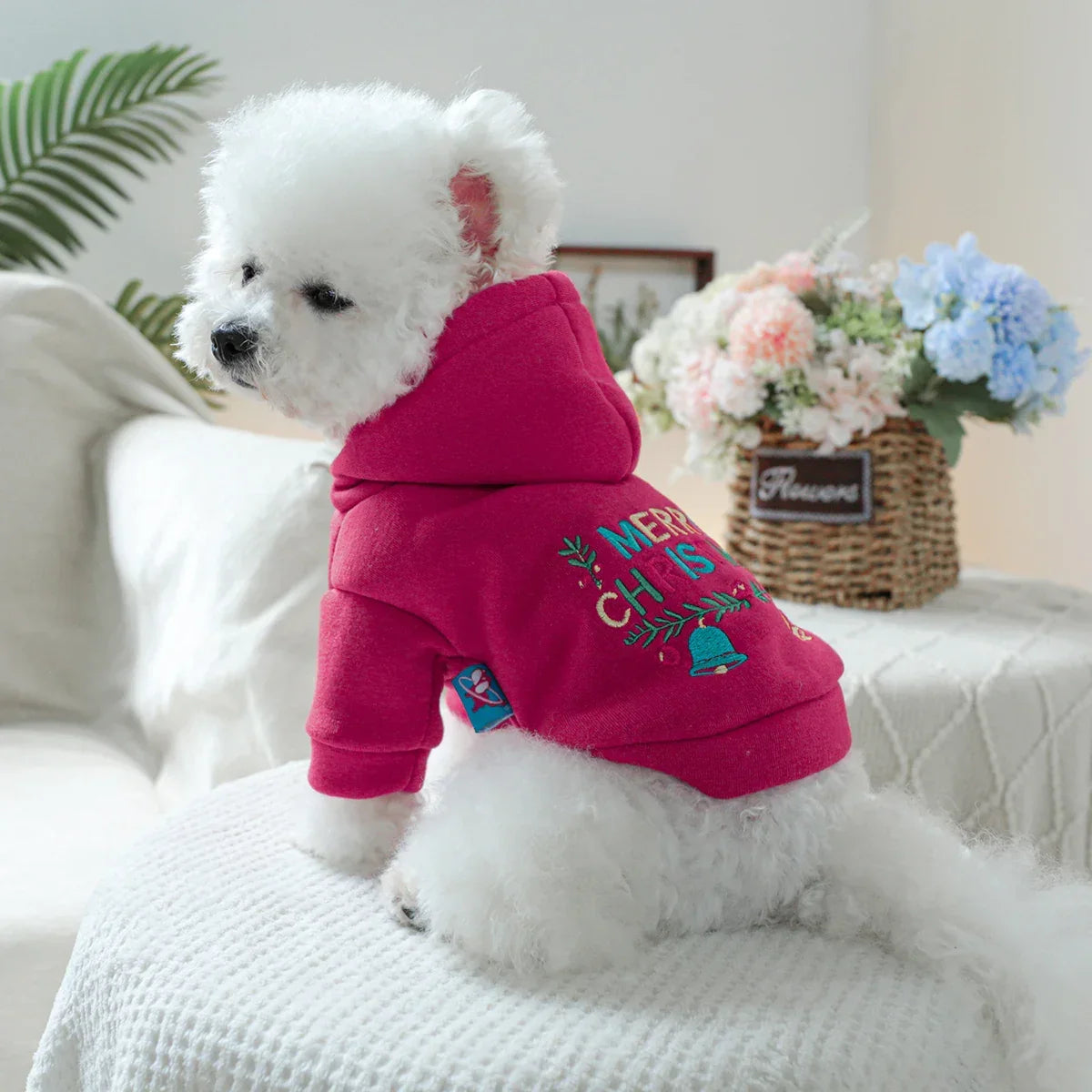 Christmas Hooded Dog Sweater