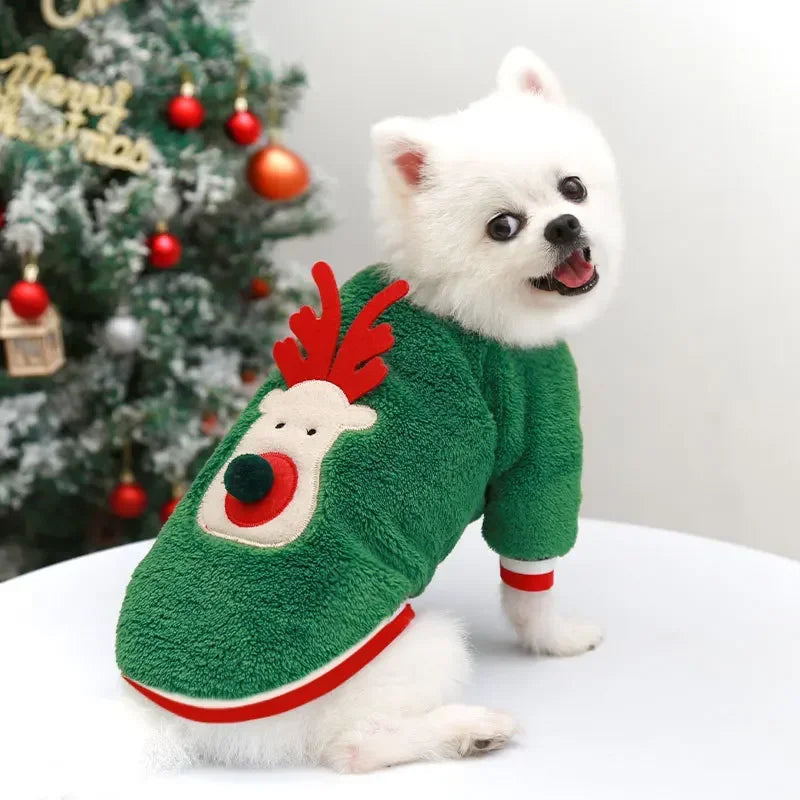 Christmas Fleece Dog Jumper