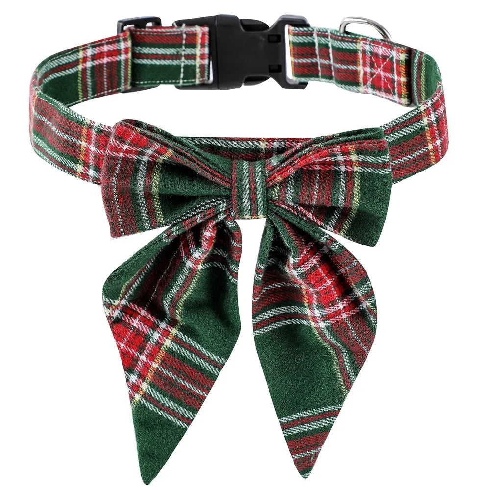 Christmas Dog Collar - Bow Tie - 7 Colours