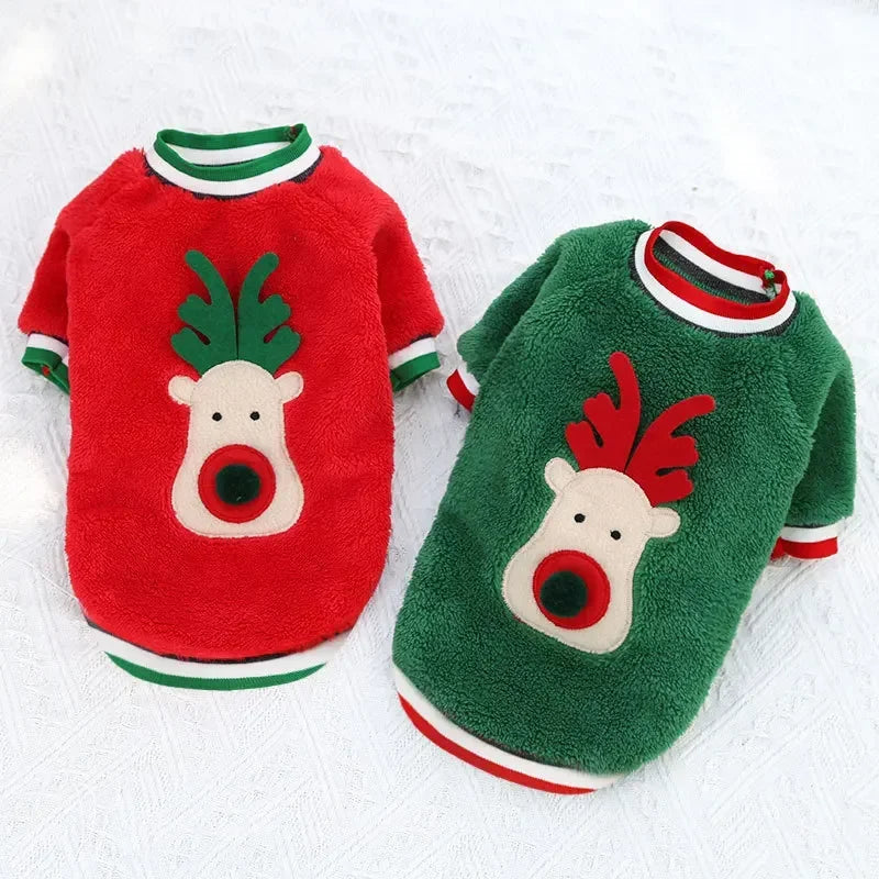 Christmas Fleece Dog Jumper