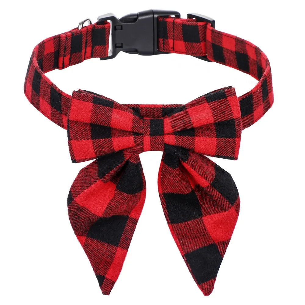 Christmas Dog Collar - Bow Tie - 7 Colours