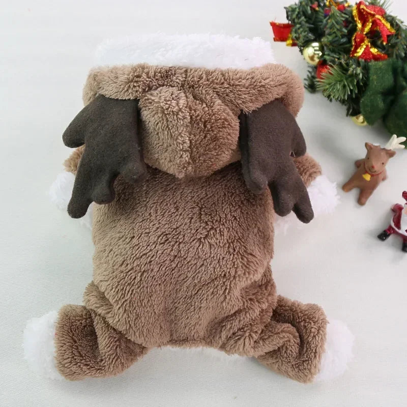 Christmas Reindeer Dog Hoodie