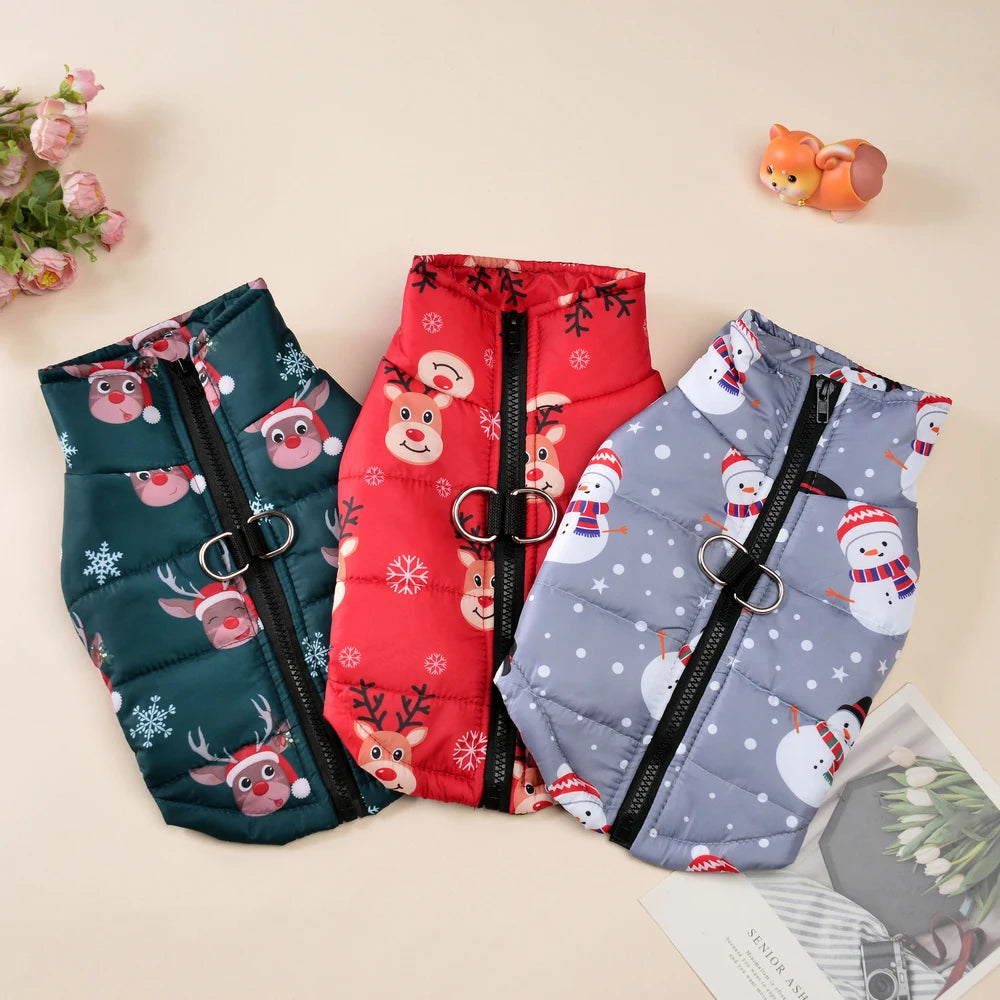 Winter Dog Coat - Reindeer Edition