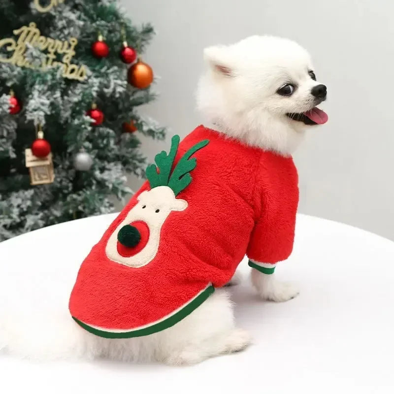 Christmas Fleece Dog Jumper